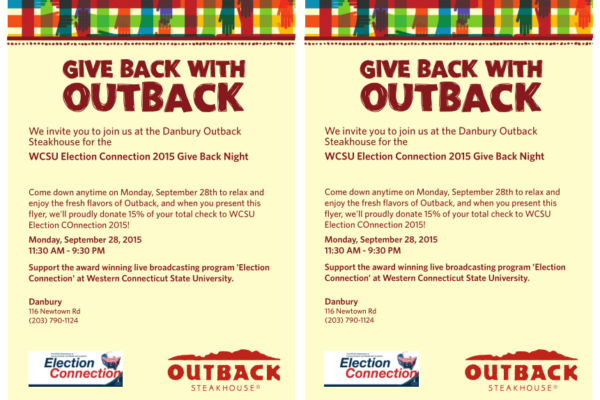 Give back with Outback! Give back with Outback!